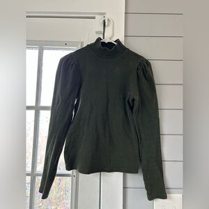 GAP Olive Ribbed Turtleneck